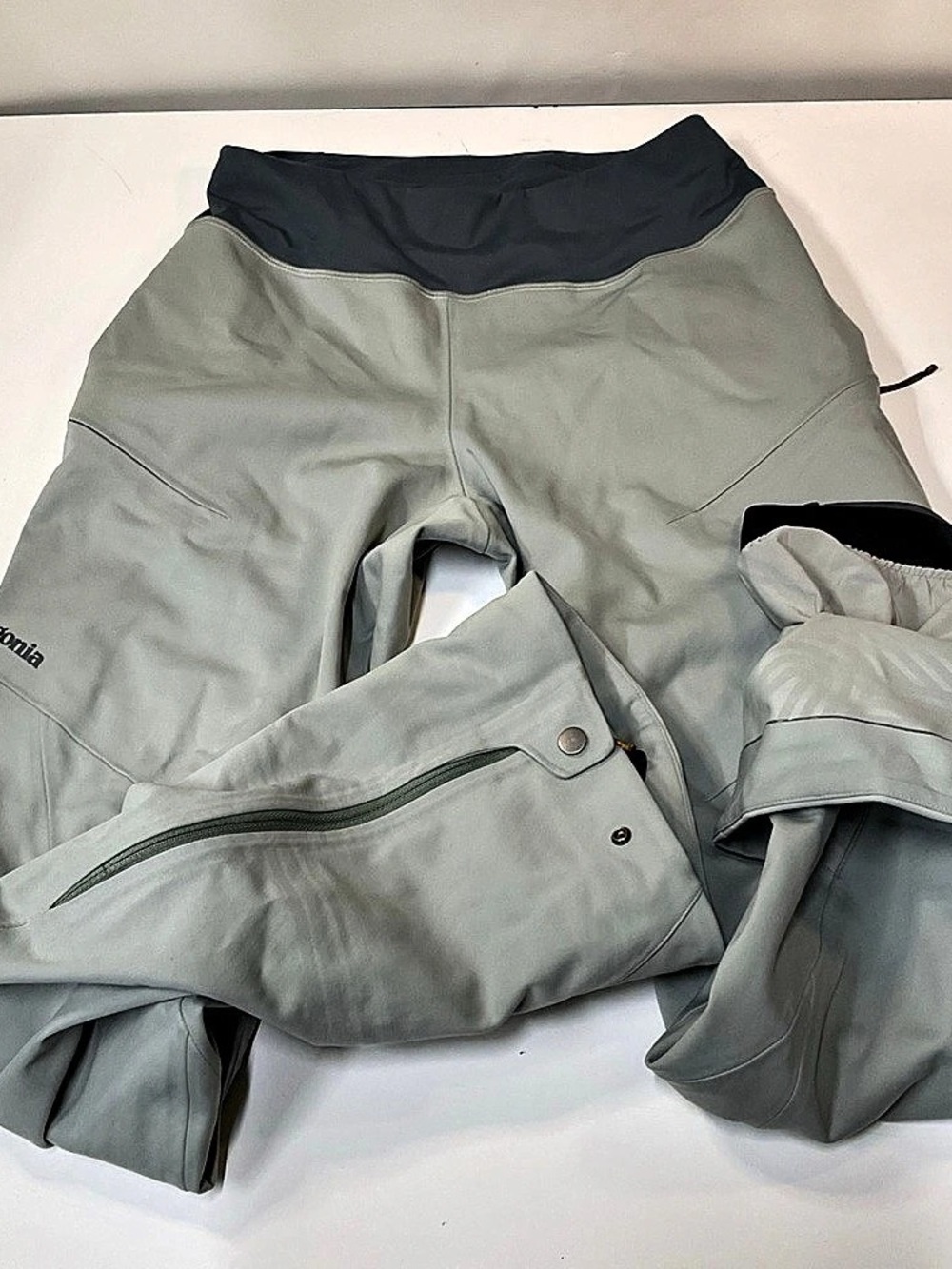 Patagonia Stormstride Pants Green & Gray Size Small